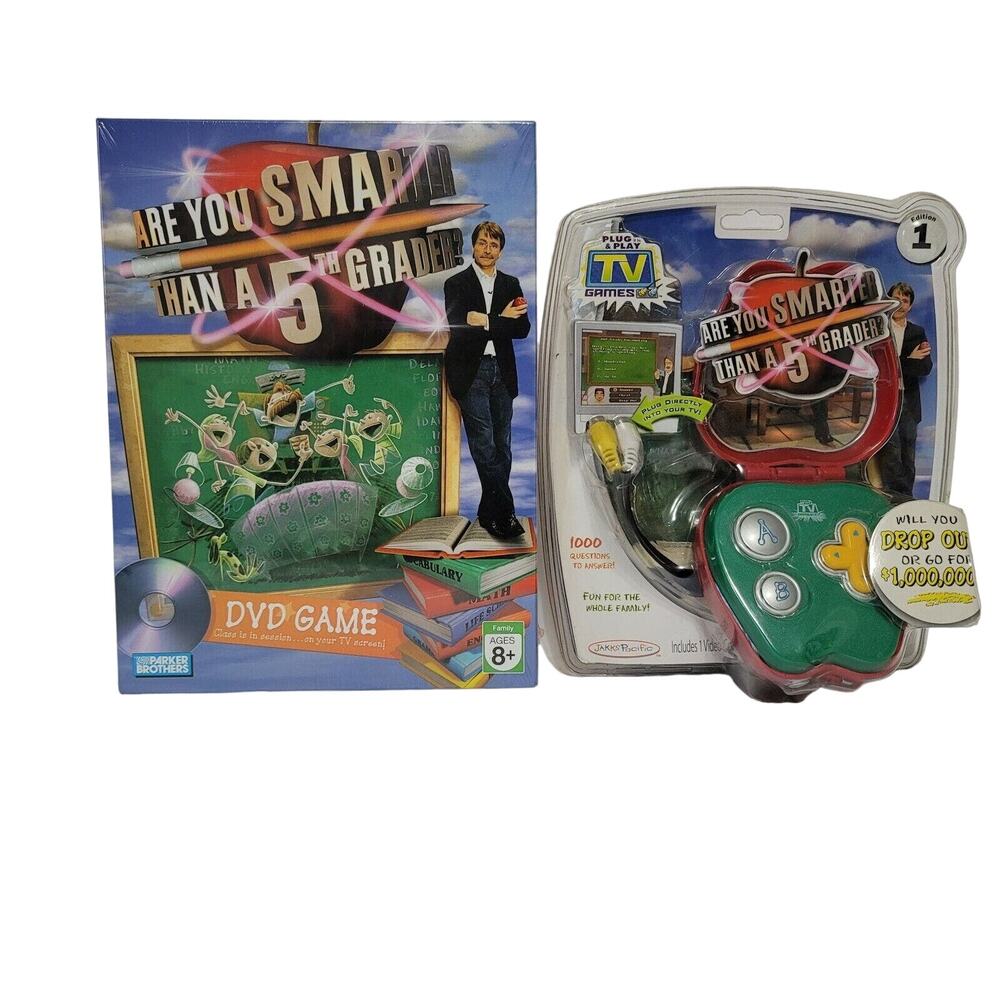 Are You‎ Smarter Than A 5th Grader Plug & Play TV Game & DVD Game Bundle